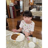 合宿最後の昼食はカレーライス